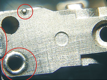 <a href='http://yongxin158.com.cn/product/3.htm' class='text_a'>模具激光焊機(jī)</a>修復(fù)模具效果
